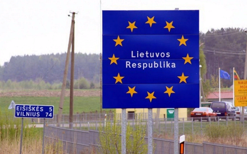 очереди грузовиков на белорусско-литовской границе